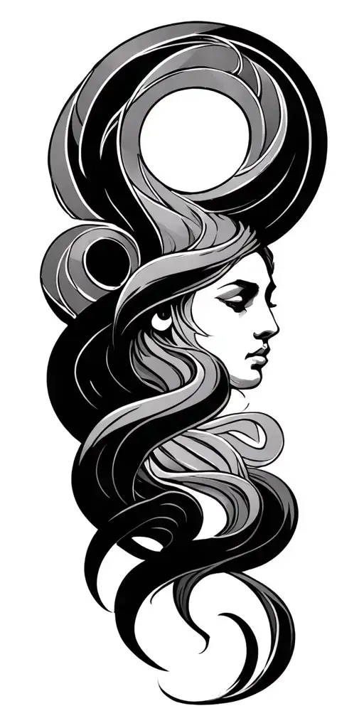gemini sign tattoo design idea