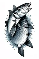 Sardine tattoo design idea