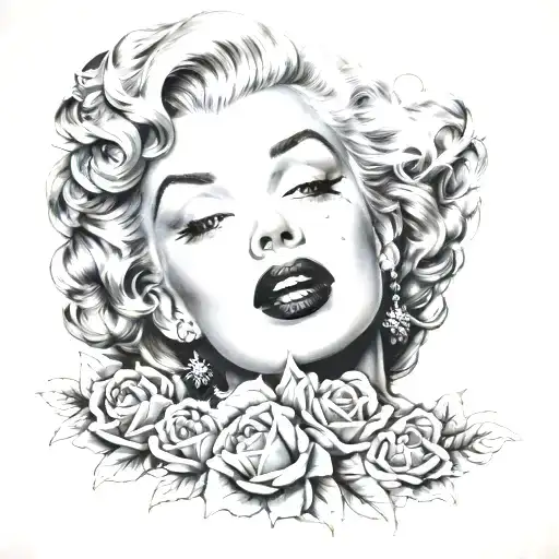 Marilyn Monroe tattoo design idea