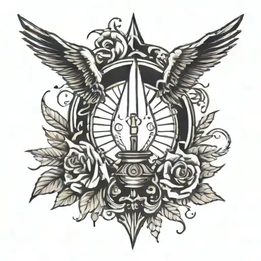 THE LIGHT BEHIND THE DARKNESS tattoo design idea