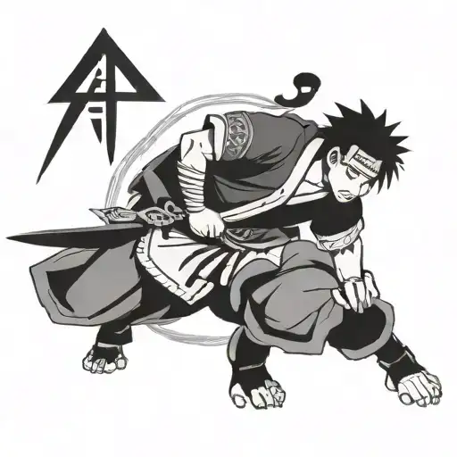 gaara kanji tattoo design idea