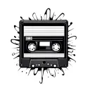 cassette audio cassettes tattoo design idea