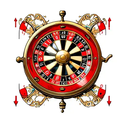 neo tradi roulette wheel ball on 24 subtly incorporated tattoo design idea
