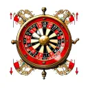 neo tradi roulette wheel ball on 24 subtly incorporated tattoo design idea