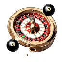 neo tradi roulette wheel ball on 24 subtly incorporated tattoo design idea