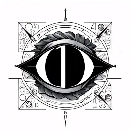 Numerology tattoo design idea