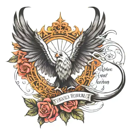 psalms 23 verse tattoo design idea
