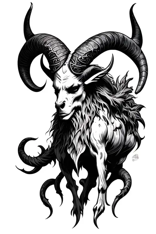 Baphomet tattoo design idea