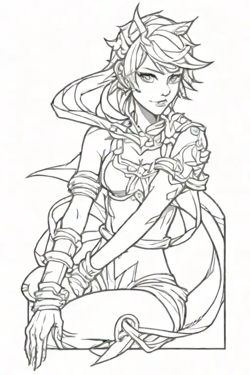 According to the game League of Legends tattoo design idea