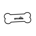 dog bone with woof insdie it  tattoo design idea