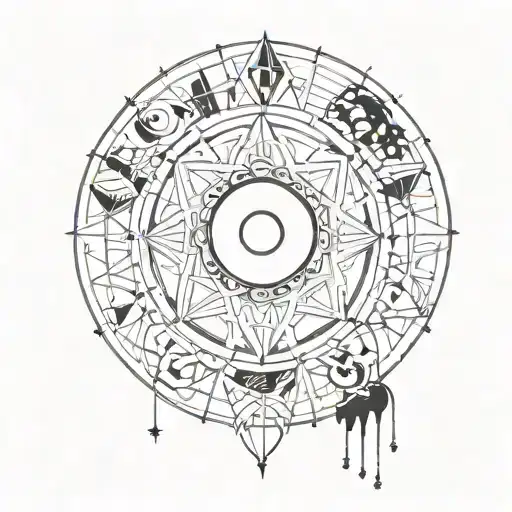 The Law of Attraction  tattoo design idea