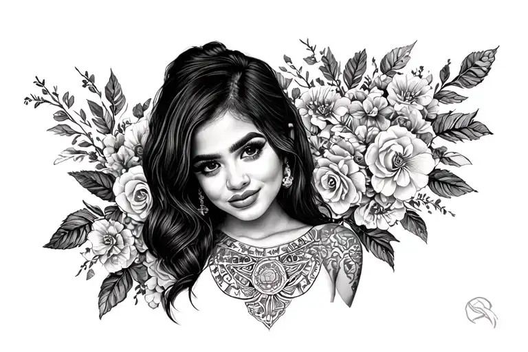 Ariana Grande tattoo design idea