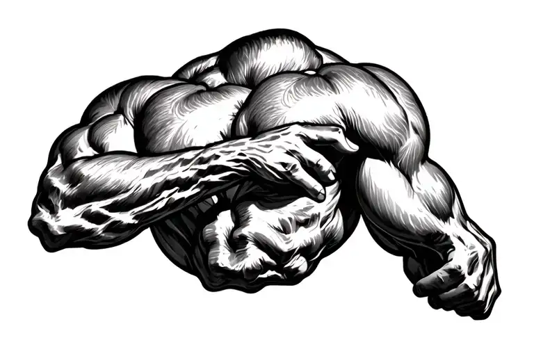 On Triceps tattoo design idea