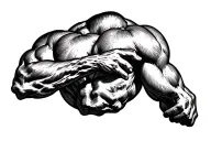 On Triceps tattoo design idea