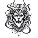 I would like to create a tattoo that would incorporate my husband name Shango that represents loyalty respect and love I tattoo design idea