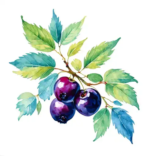 Huckleberry tattoo design idea