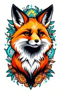 Virgo Fox tattoo design idea
