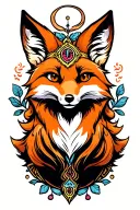 Virgo Fox tattoo design idea