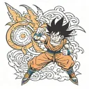 Goku tattoo design idea