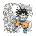 Goku tattoo design idea