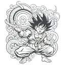 Goku tattoo design idea