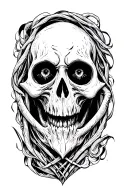 Harry Potter death eater tattoo design idea