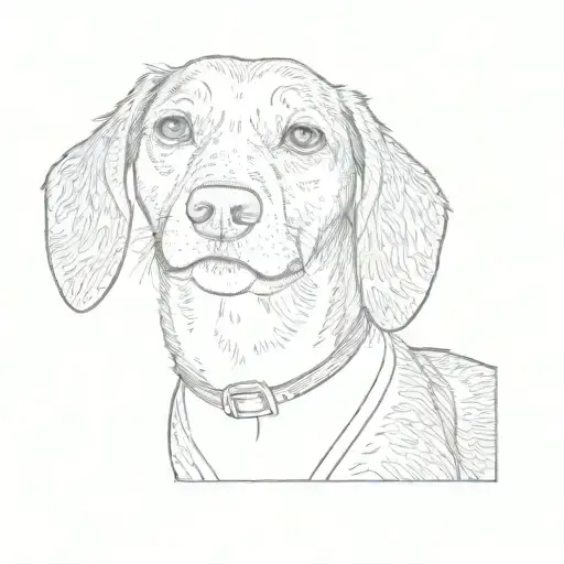 dachshund tattoo design idea