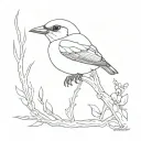 shrike tattoo design idea
