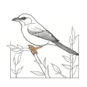 shrike tattoo design idea