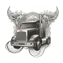 Peterbilt tattoo design idea