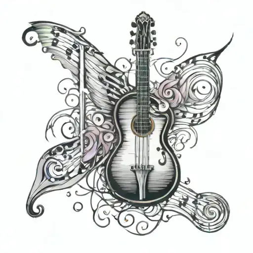 music scale made tattoo design idea