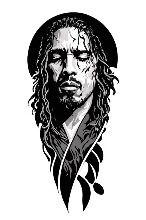 deftones inspired sleeve tattoo tattoo design idea