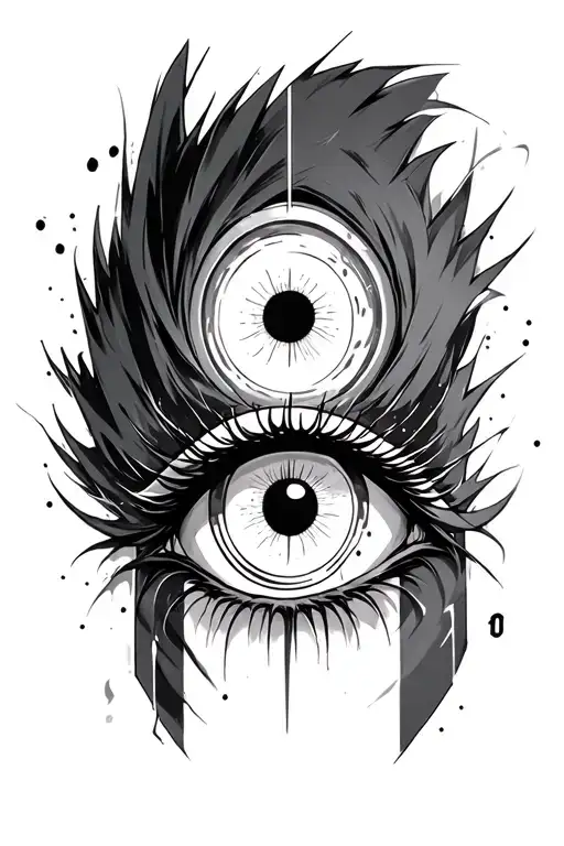 sasuke sharingan eye and rinnegan tattoo design idea