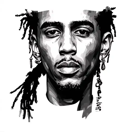 Basquiat tattoo design idea