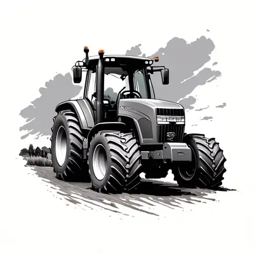john deere tractor fully modified tattoo design idea