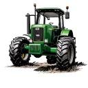 john deere tractor fully modified tattoo design idea