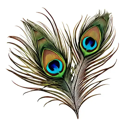 Peacock feather tattoo design idea