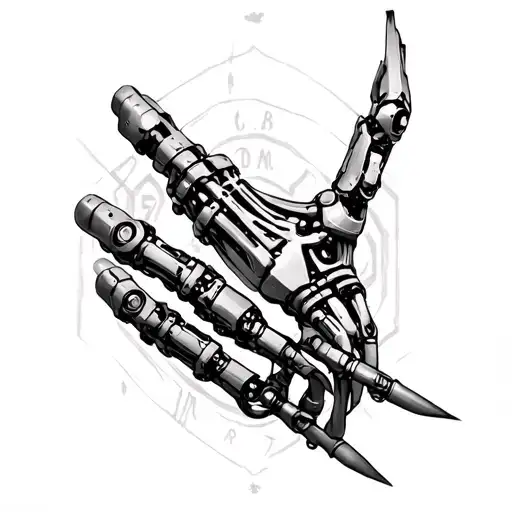 Bionic Arm tattoo design idea