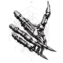 Bionic Arm tattoo design idea
