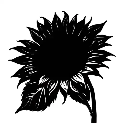 sunflower tattoo design idea