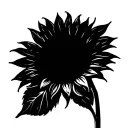 sunflower tattoo design idea