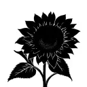 sunflower tattoo design idea