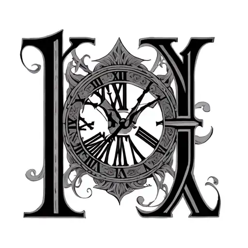 Birth Date 13 05 2005 roman numeral tattoo design idea