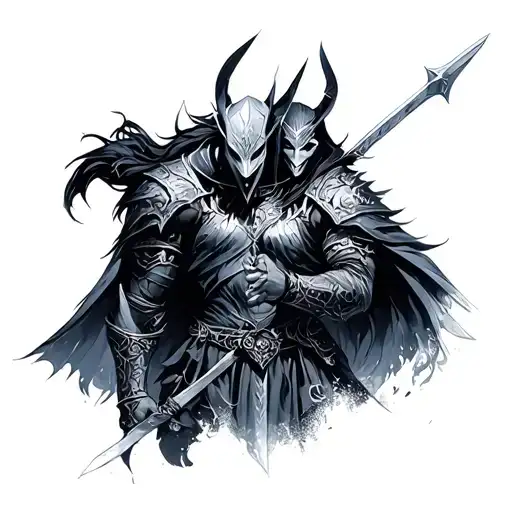 Artorias And Sif tattoo design idea