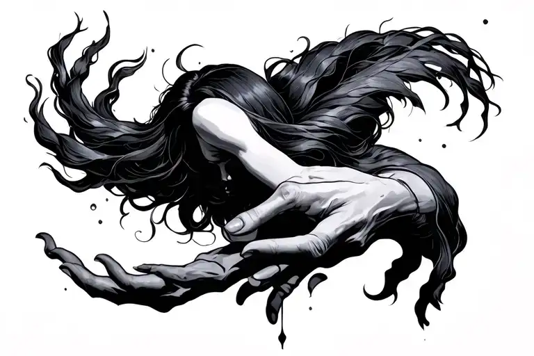 hold on pain ends tattoo design idea