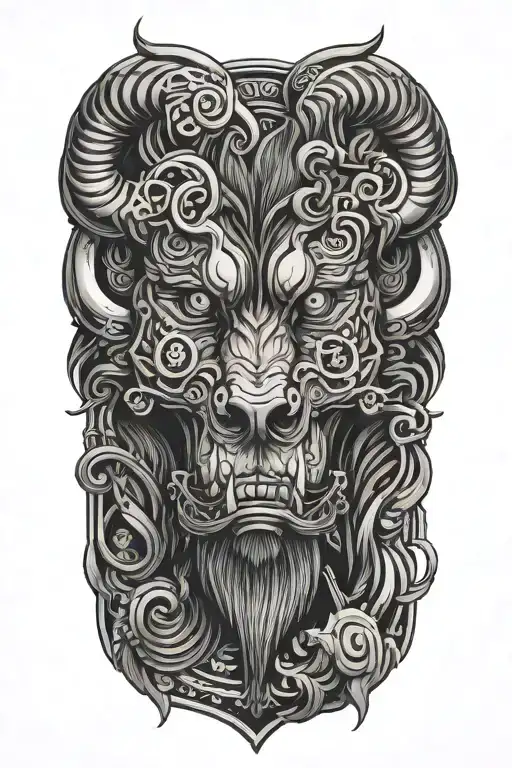 strength courage tattoo design idea