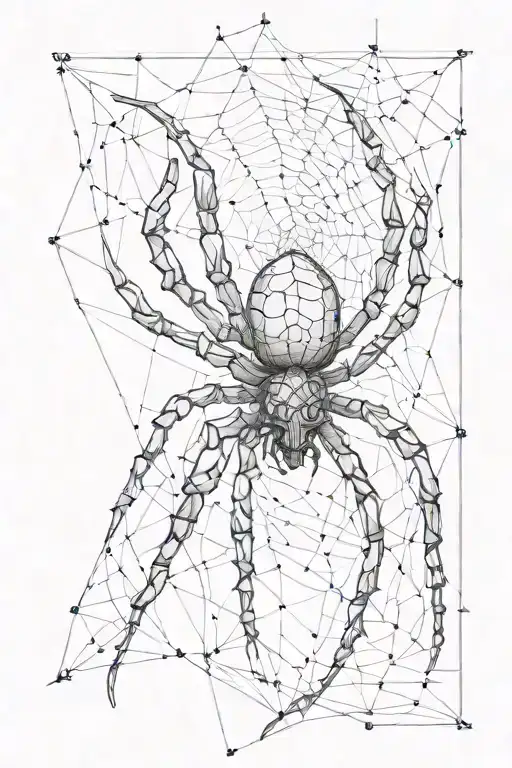 Spider tattoo design idea