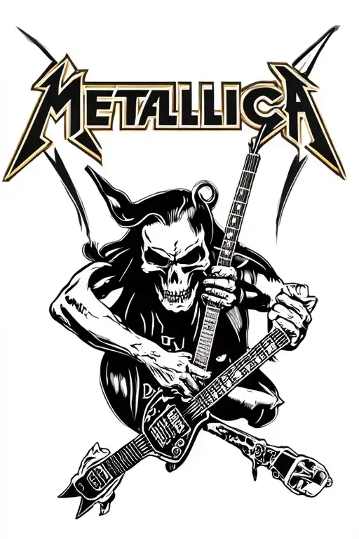 Metallica logo tattoo design idea