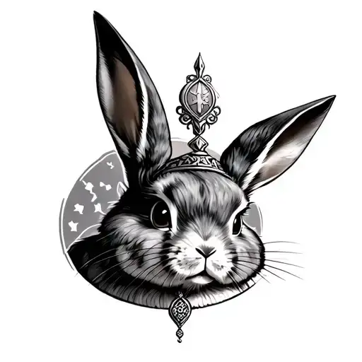 Vice Lord Bunny tattoo design idea