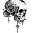 Steampunk tattoo design idea